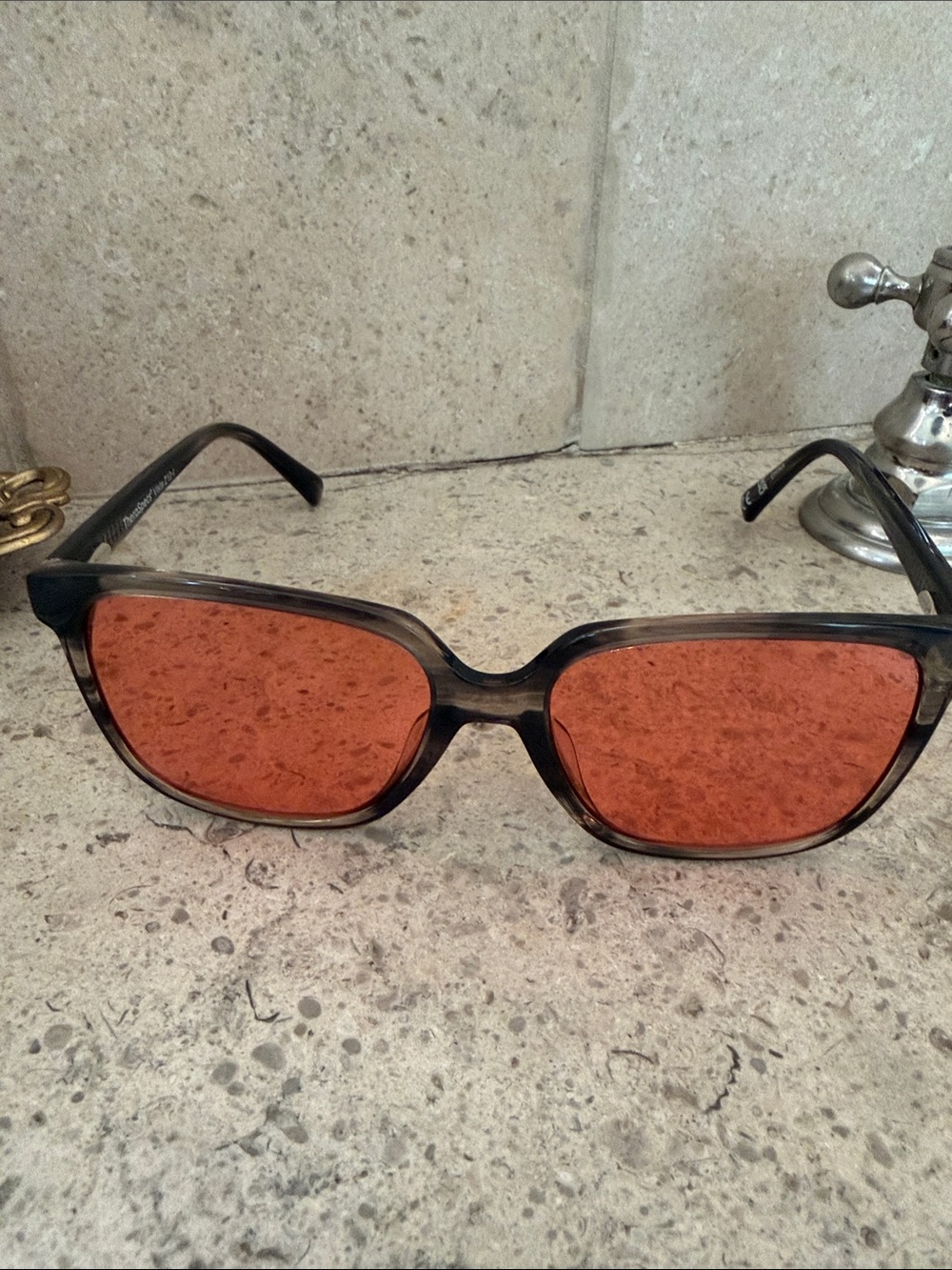 TheraSpecs Vista Migraine Photosensitive Glasses FL-Pro FL-41 Gold Dust Tortoise - Picture 2 of 6